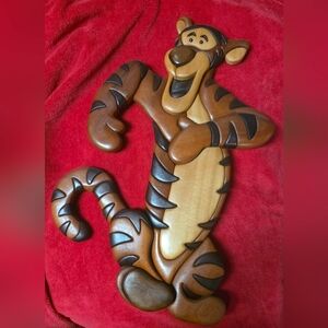 Disney Wooden Tigger Wall Art in Brown and Black
